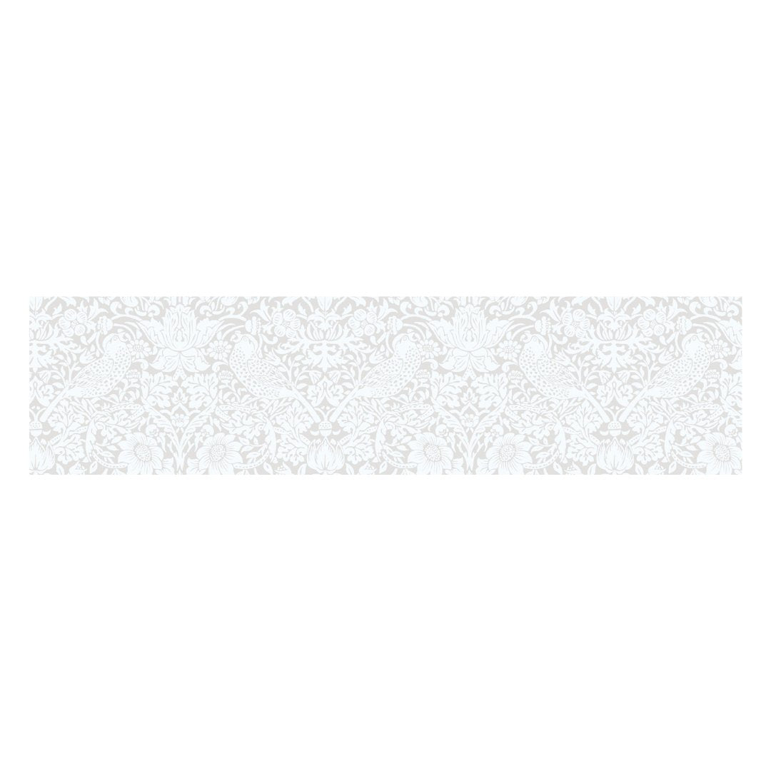mt x Morris & Co. Washi Tape — Pure Strawberry Thief — rolled out on paper