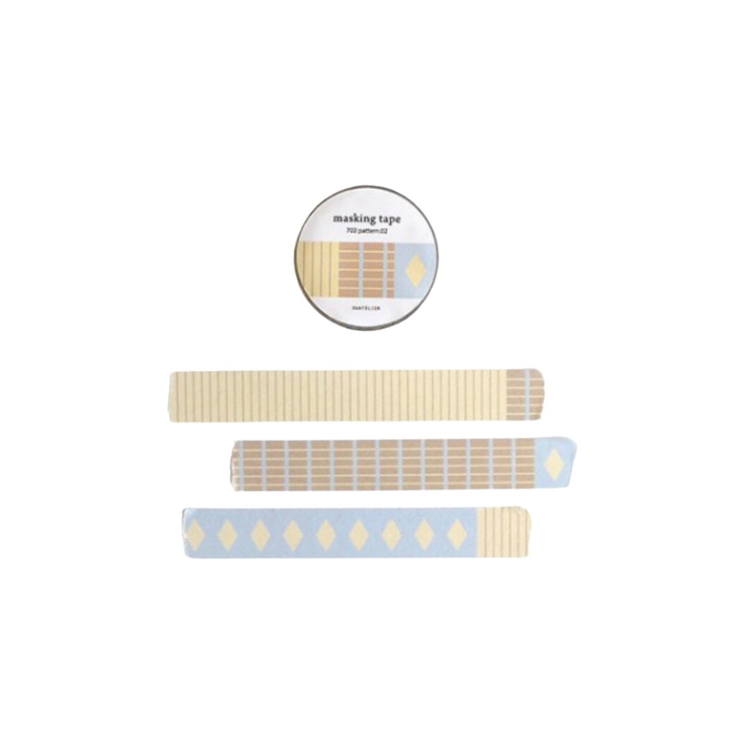 Suatelier Masking Tape — pattern.02 — roll front