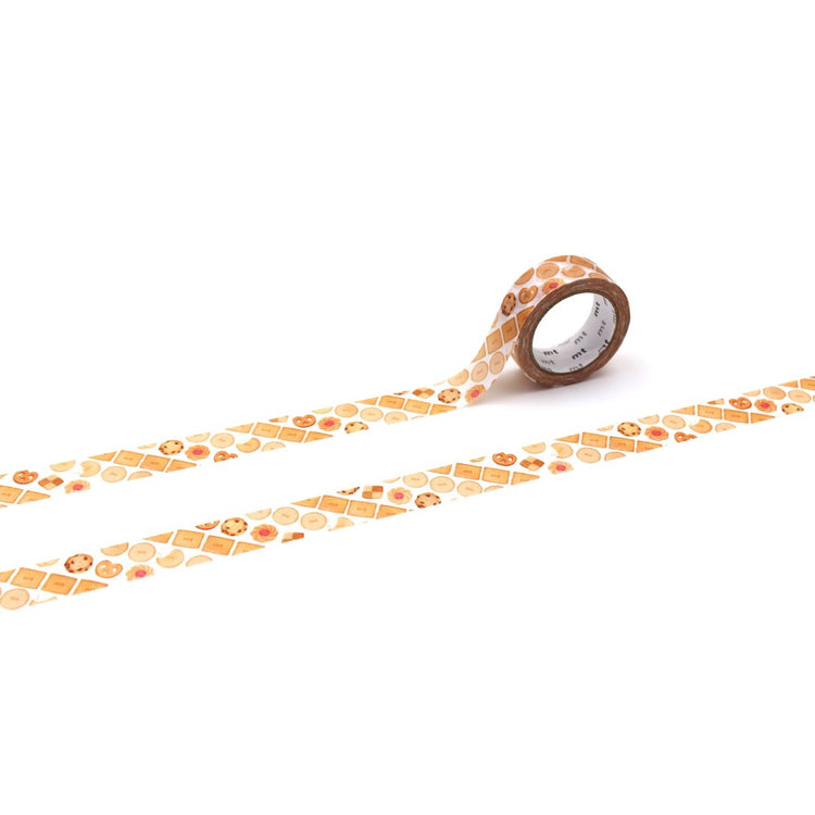 mt x Maruichikyu Washi Tape — Cookie Stripe — roll front