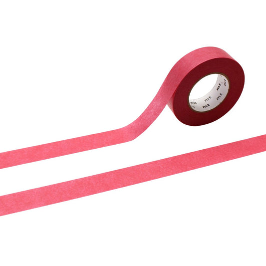 mt Ganshin Washi Tape — Red — roll front