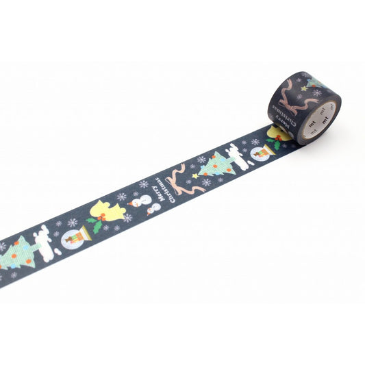 mt Washi Tape — Christmas Black Board — pattern detail