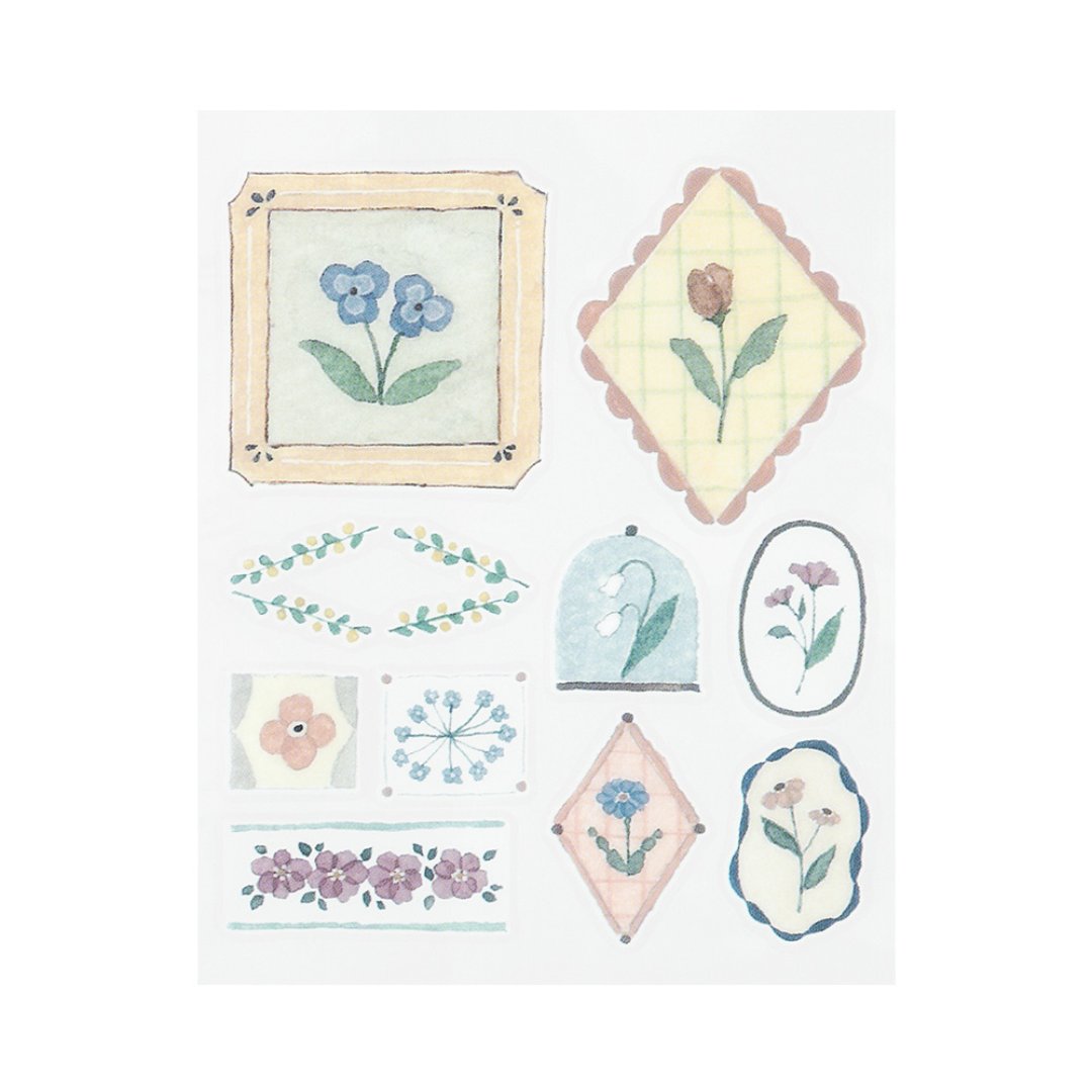 Midori Glossy Transfer Sticker — Flower — sticker detail