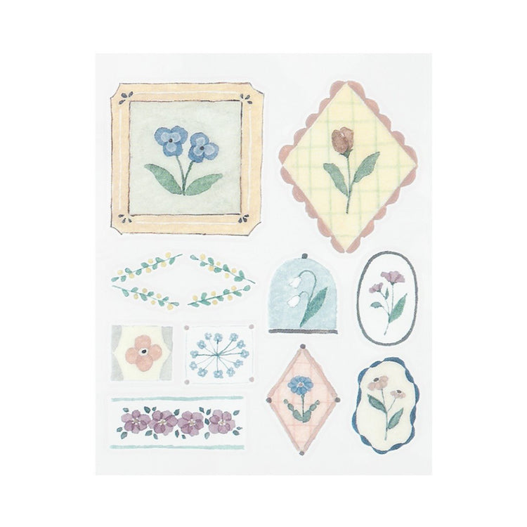 Midori Glossy Transfer Sticker — Flower — sticker detail