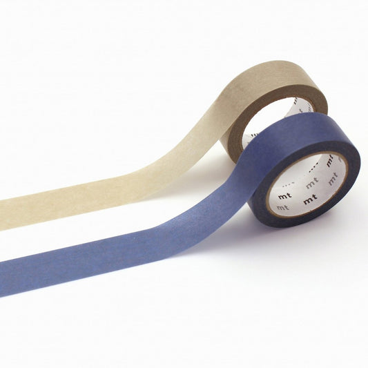mt Upcycle Tape — Blue x Pastel Gray — roll front