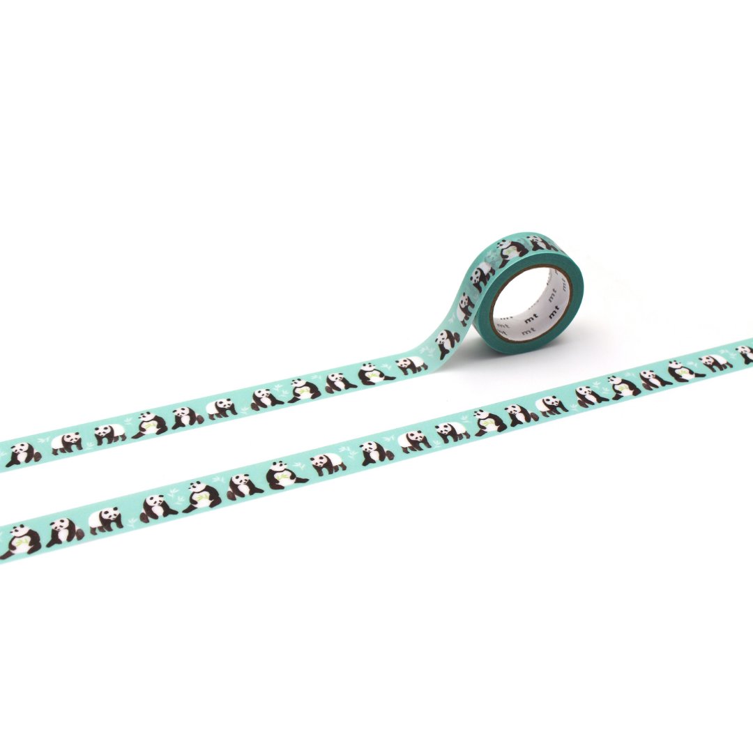 mt x Maruichikyu Washi Tape — Panda — roll front