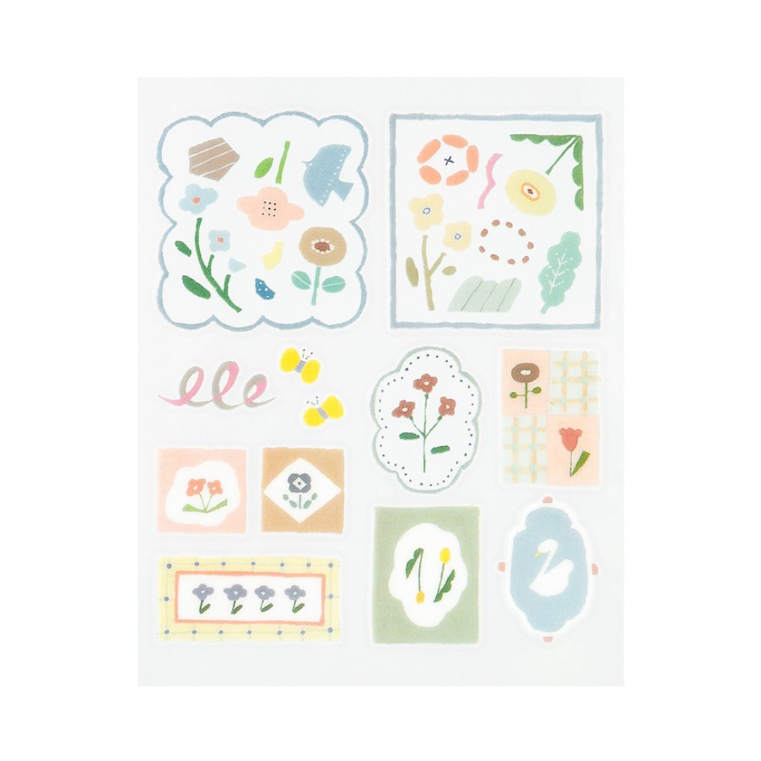 Midori Glossy Transfer Sticker — Nordic Tile — sticker detail