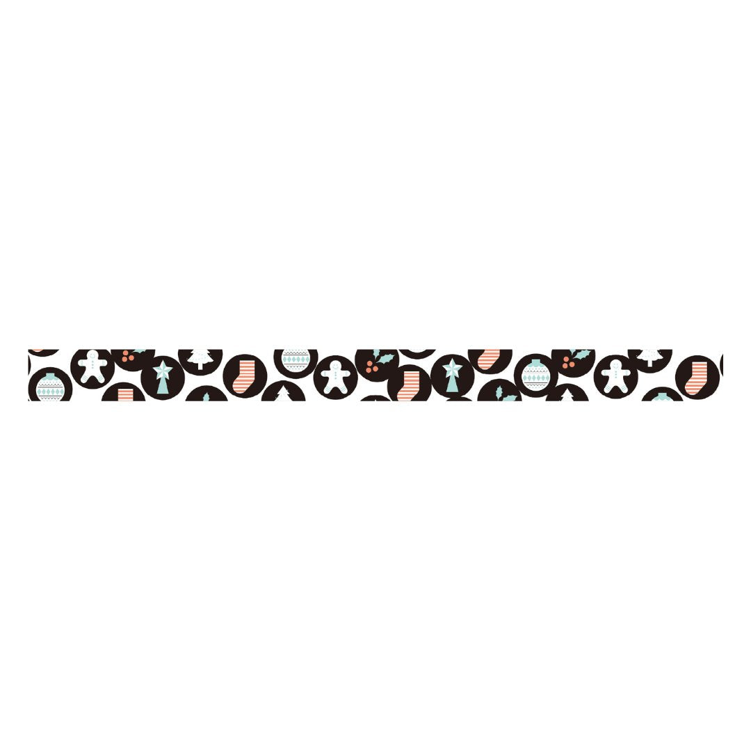 mt Washi Tape — Christmas Motif Dot — with packaging