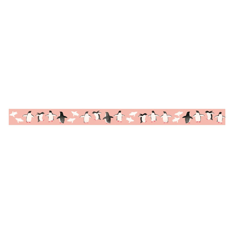 mt x Maruichikyu Washi Tape — Adelie Penguin — with packaging