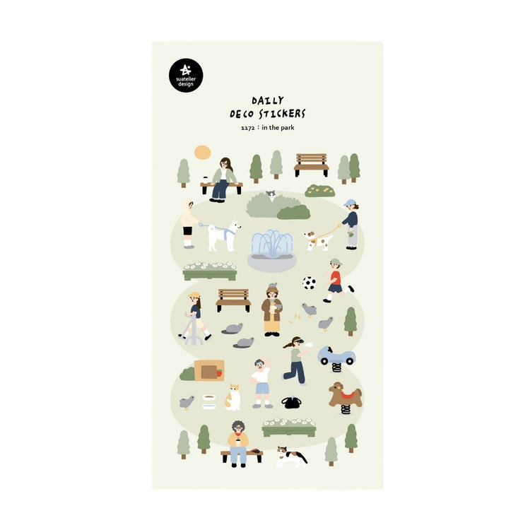 Suatelier Daily Deco Sticker — In the Park — sheet front