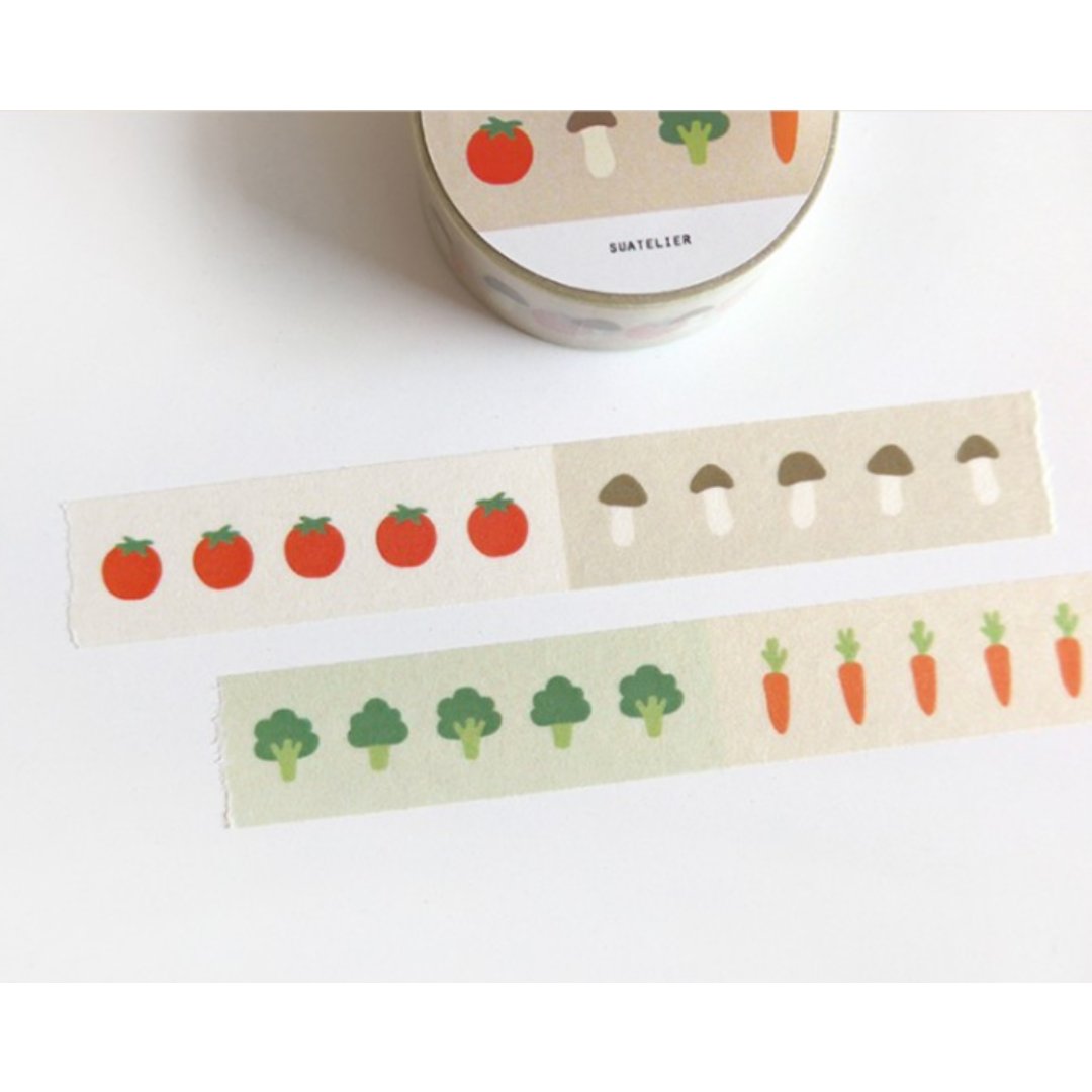 Suatelier Masking Tape — illust.04 — with packaging
