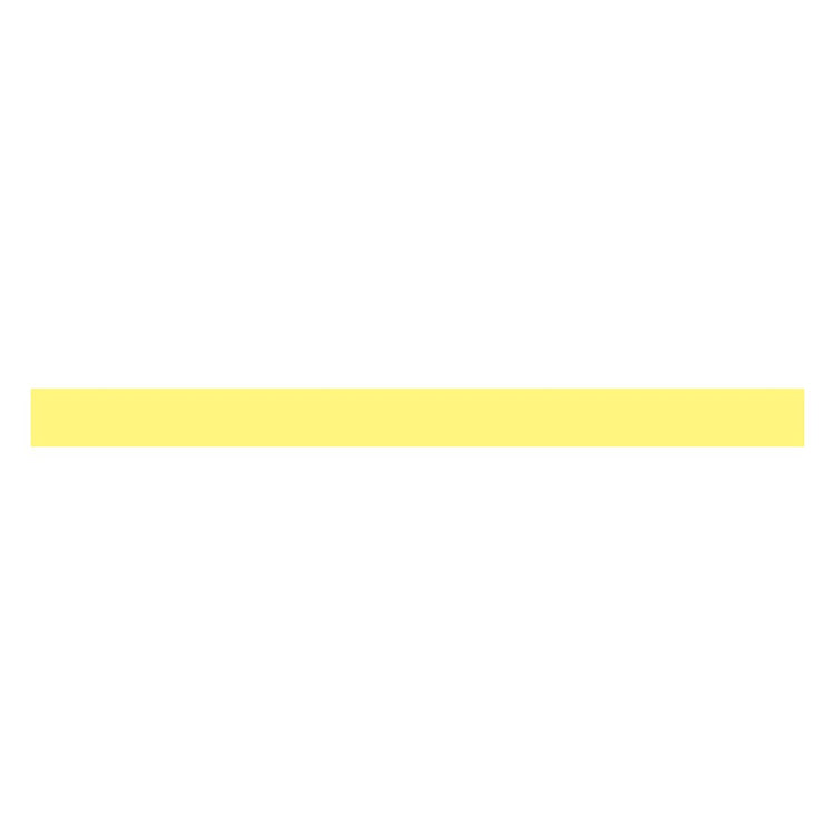 mt Ganshin Washi Tape — Yellow — rolled out on paper
