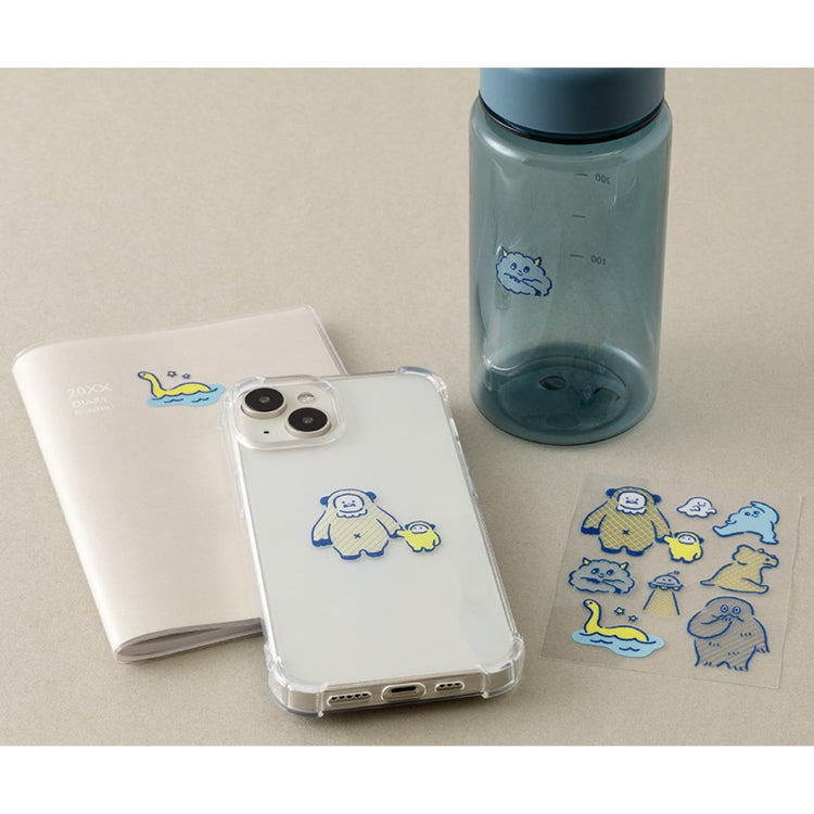 Midori Glossy Transfer Sticker — Monster — with packaging