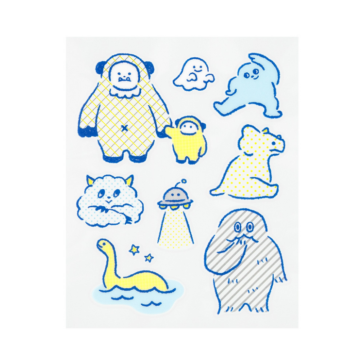 Midori Glossy Transfer Sticker — Monster — sticker detail