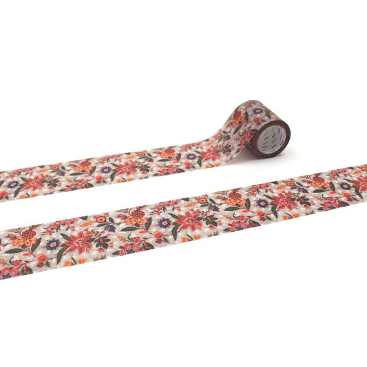mt x Toile de Jouy Washi Tape — Fleurs et Oiseaux — roll front