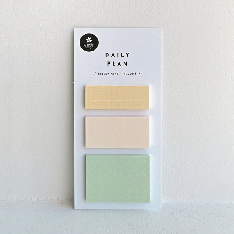 Suatelier Sticky Memo — Daily Plan .51 Pastel Grid (3) — detail view
