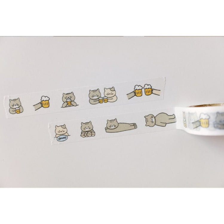 Suatelier Masking Tape — illust.06 — rolled out on paper