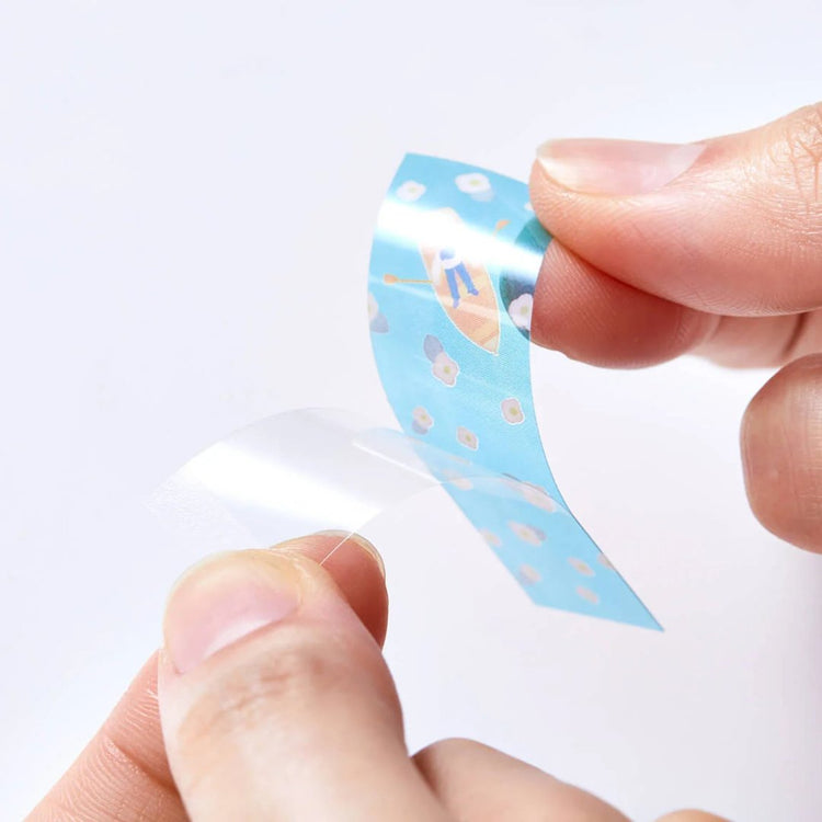 KITTA Masking Tape — Clear Landscape — rolled out on paper
