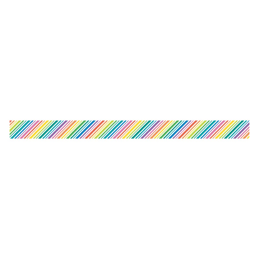 mt 1P Kamoi Washi Tape — Rainbow Stripe — with packaging