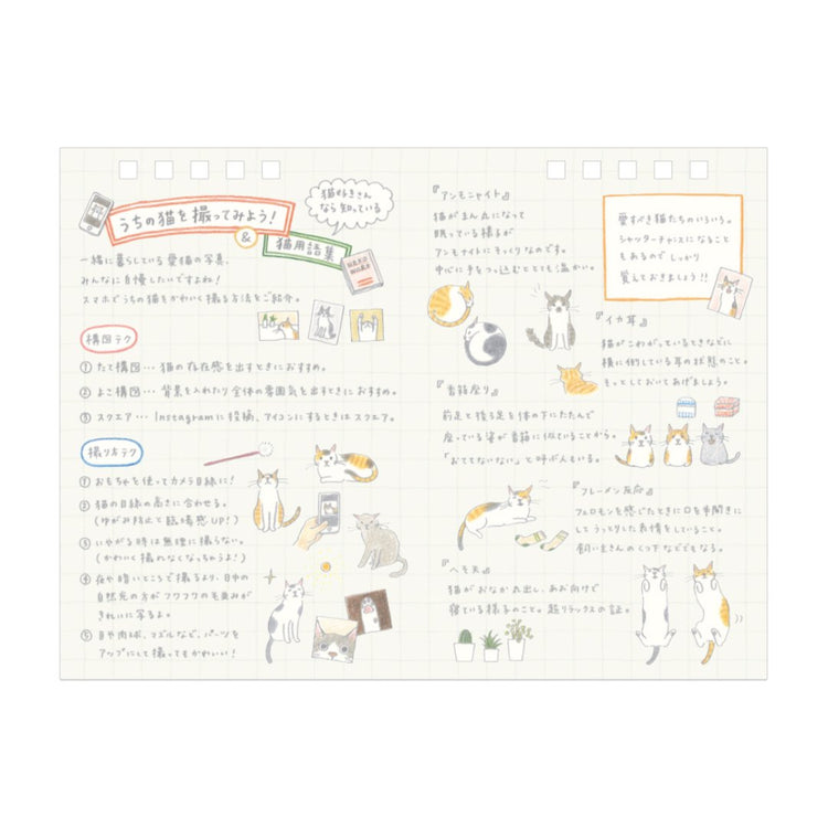 Midori Calendar Ring <2025, M> — Cat — flat lay