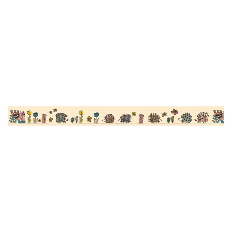 mt x Lisa Larson Washi Tape — Hedgehog Garden — with packaging