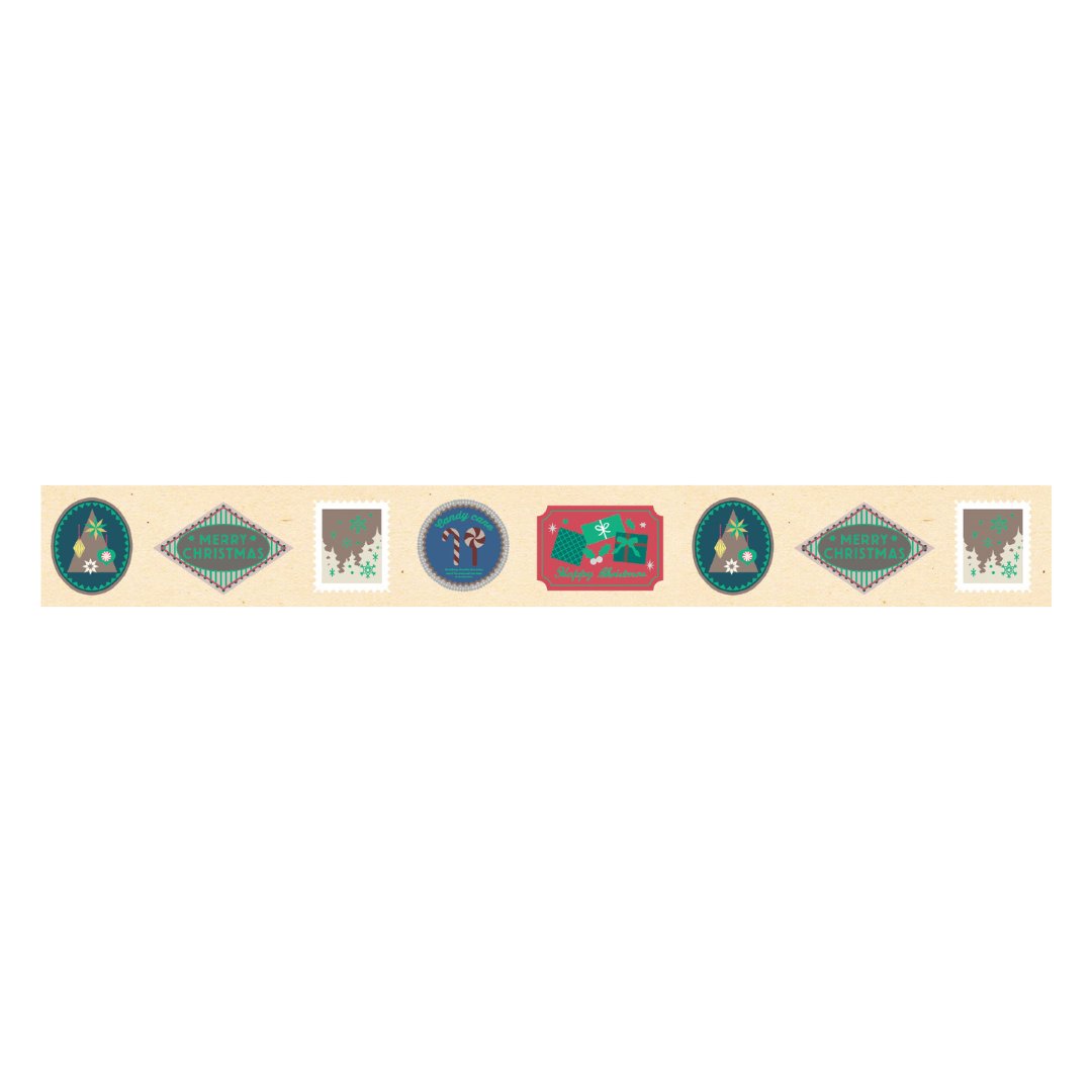 mt Washi Tape — Christmas Sticker — with packaging