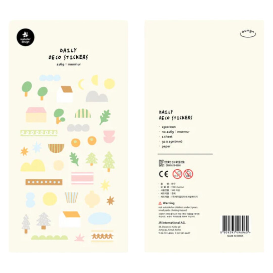 Suatelier Daily Deco Sticker — murmur — sticker detail