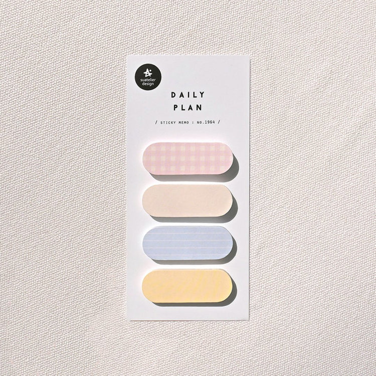 Suatelier Sticky Memo — Daily Plan .50 Pastel Grid (4) — detail view