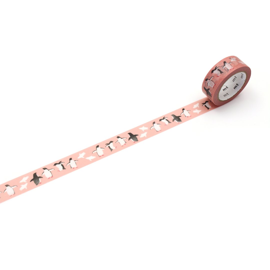 mt x Maruichikyu Washi Tape — Adelie Penguin — pattern detail