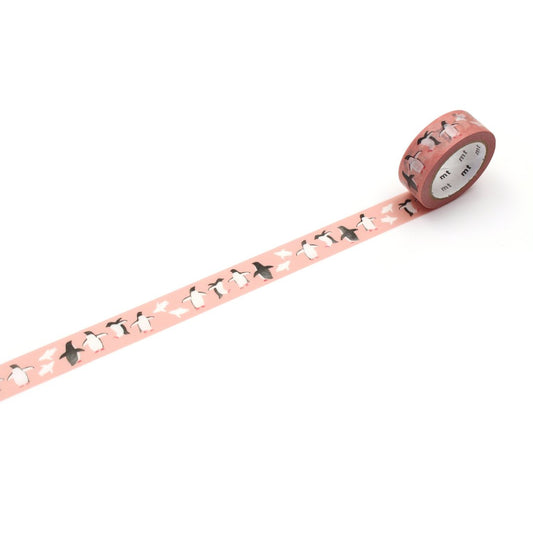 mt x Maruichikyu Washi Tape — Adelie Penguin — pattern detail