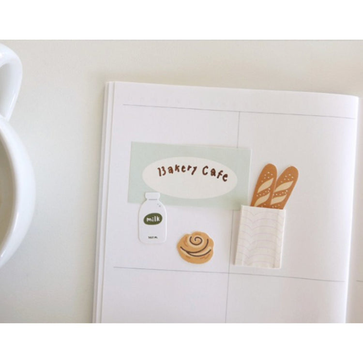 Suatelier Sticky Memo — Daily Plan .52 Gradation Green (2) — flat lay