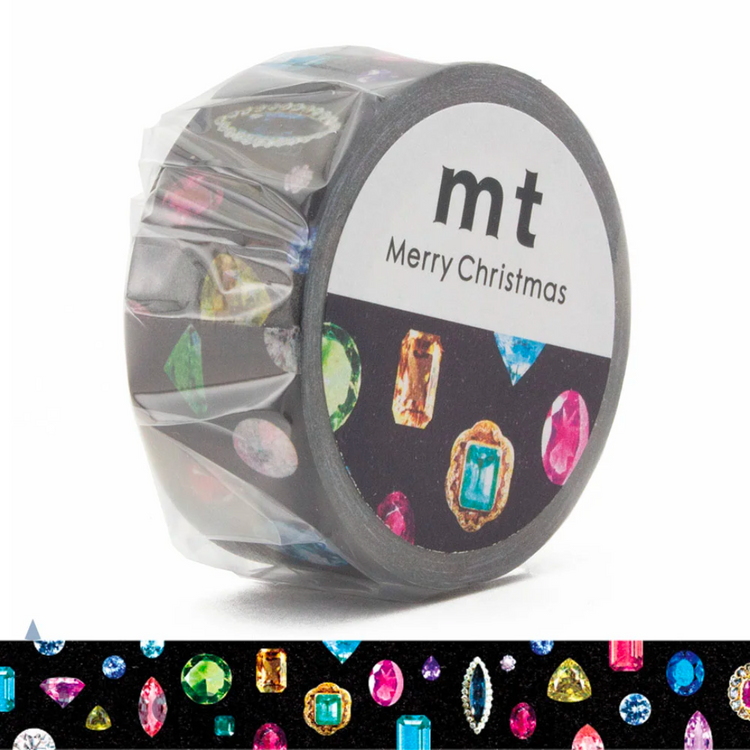 mt Jewel washi tape(MTCMAS74) — roll front