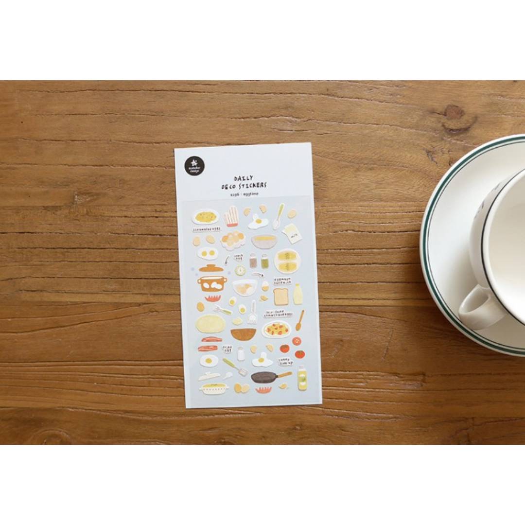 Suatelier Daily Deco Sticker — eggtime — with packaging