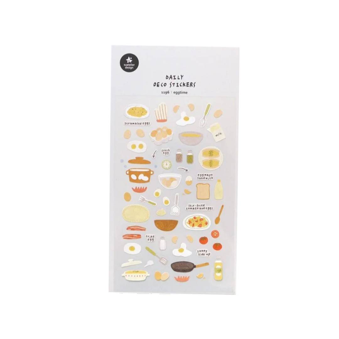 Suatelier Daily Deco Sticker — eggtime — sheet front