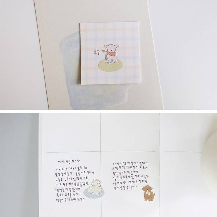 Suatelier Daily Deco Sticker — furry friends — sheet front