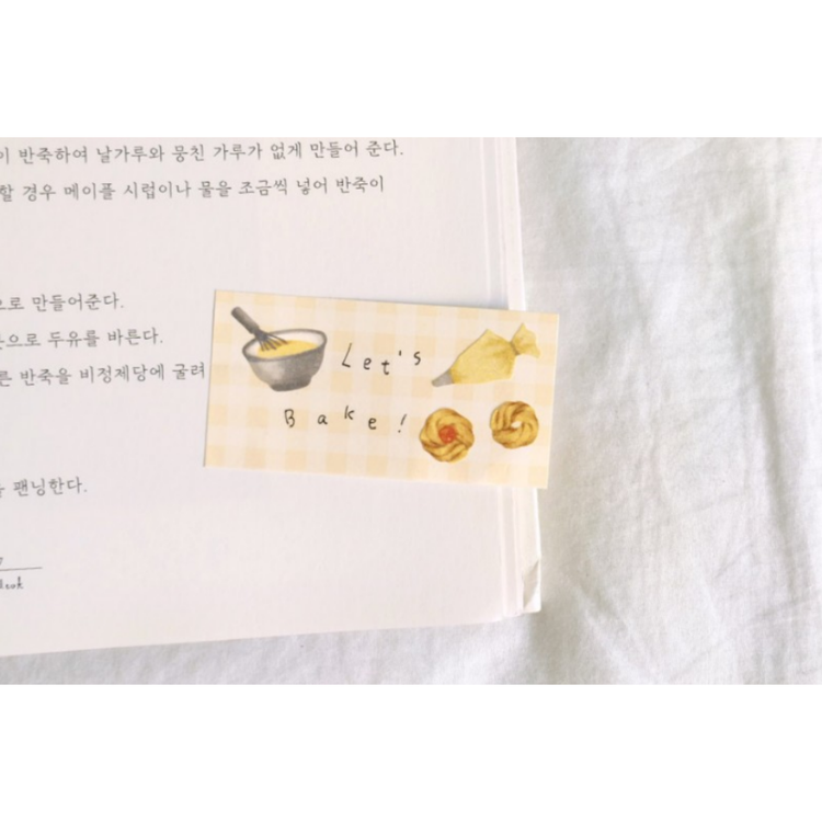 Suatelier Daily Deco Sticker — Let's Bake! — with packaging