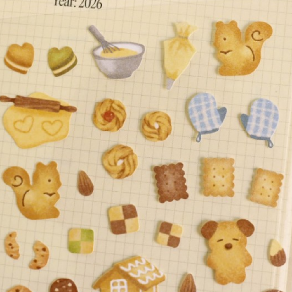 Suatelier Daily Deco Sticker — Let's Bake! — close-up