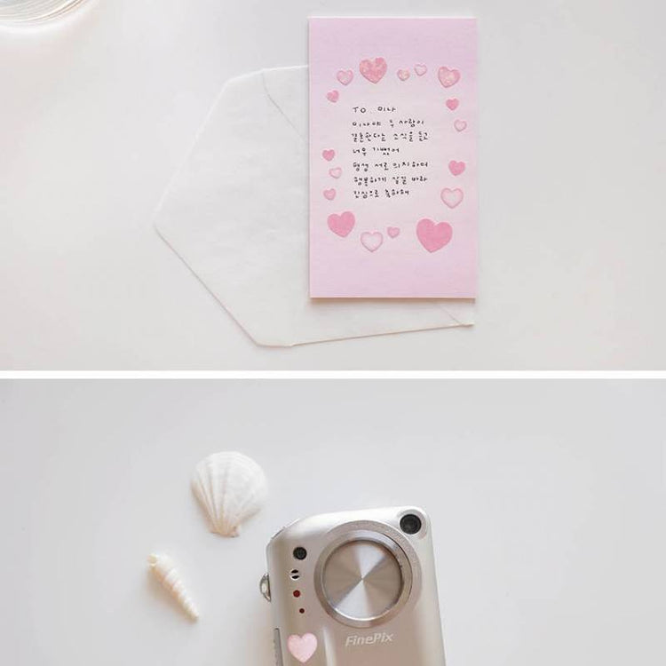 Suatelier Daily Deco Sticker — love heart — flat lay