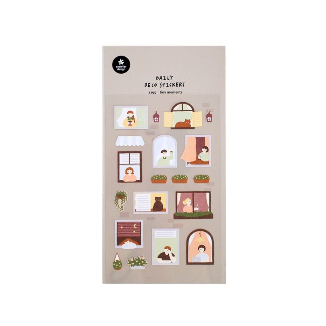 Suatelier Daily Deco Sticker — tiny moments — sheet front