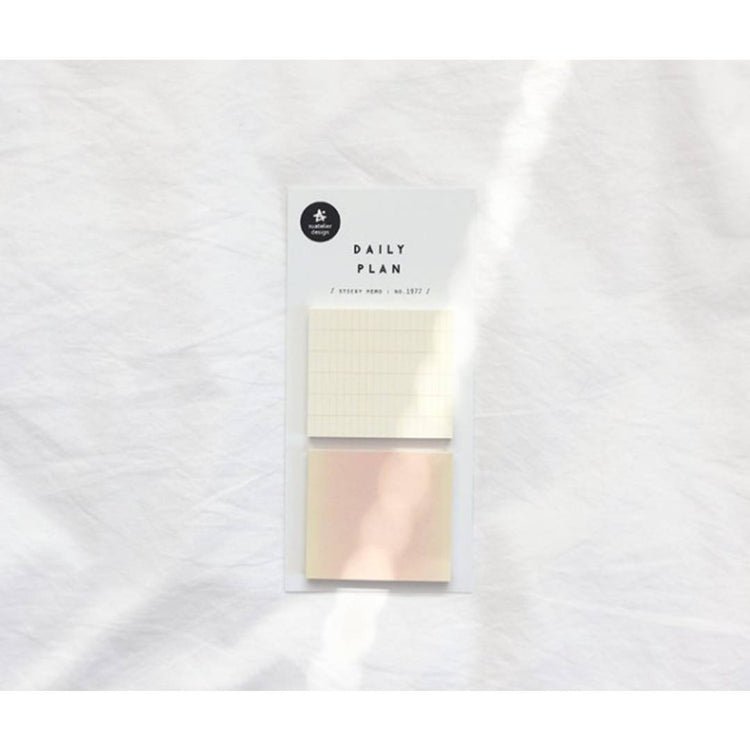 Suatelier Daily Plan.63 Sticky Notes — with packaging