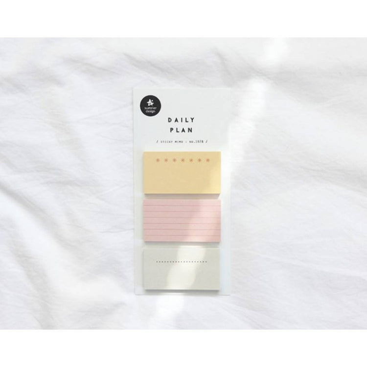 Suatelier Daily Plan.64 Sticky Notes — with packaging