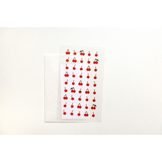 Suatelier Mini Series Sticker — Deco.23 (Cherries) — sticker detail