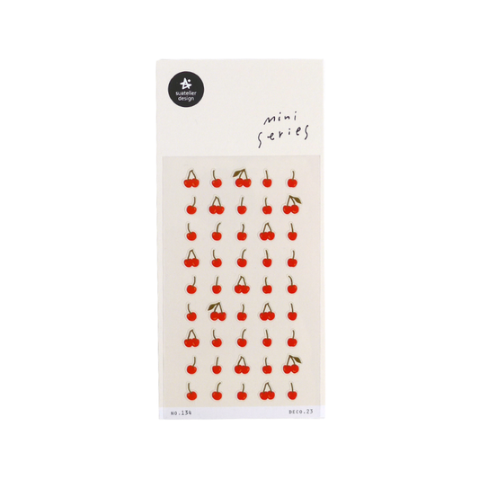 Suatelier Mini Series Sticker — Deco.23 (Cherries) — sheet front
