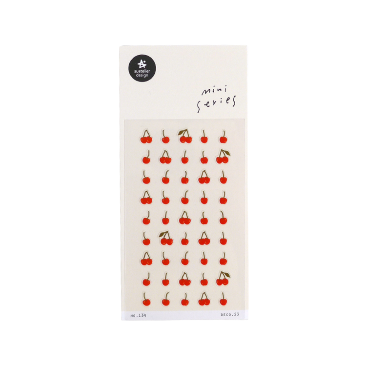 Suatelier Mini Series Sticker — Deco.23 (Cherries) — sheet front
