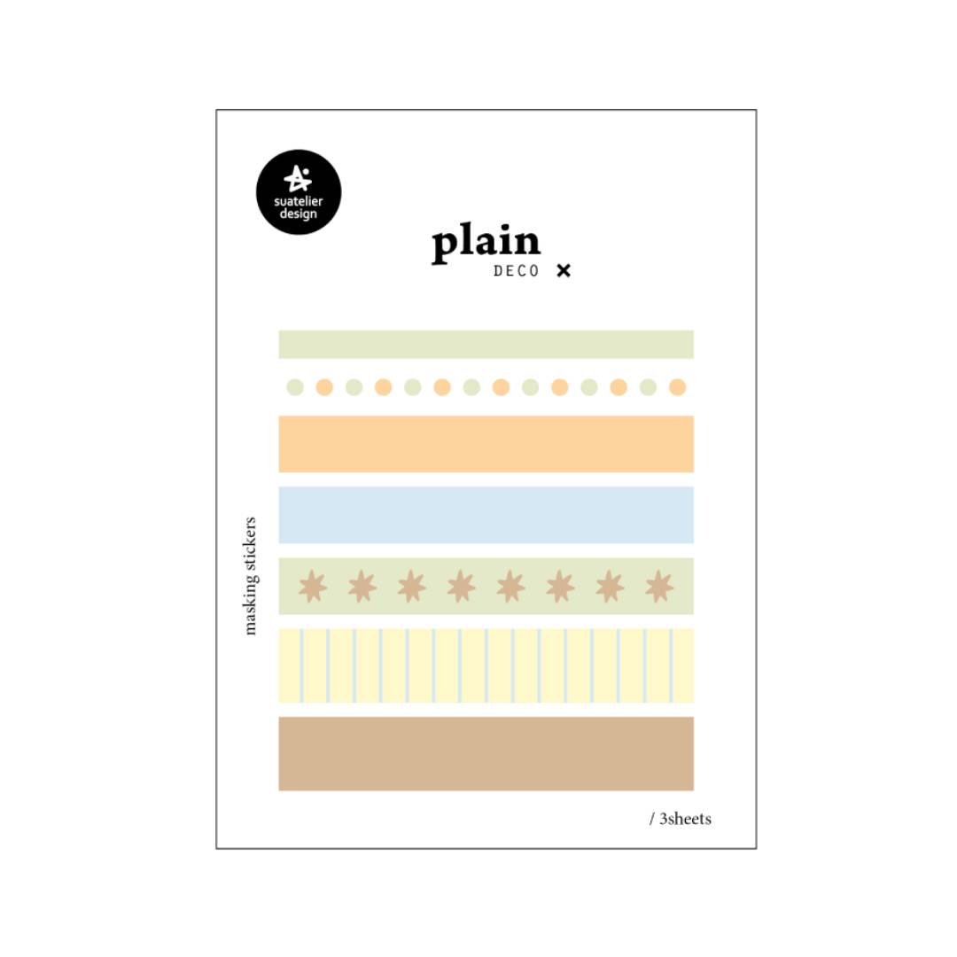 Suatelier Plain Deco Sticker — Plain.79 — sheet front