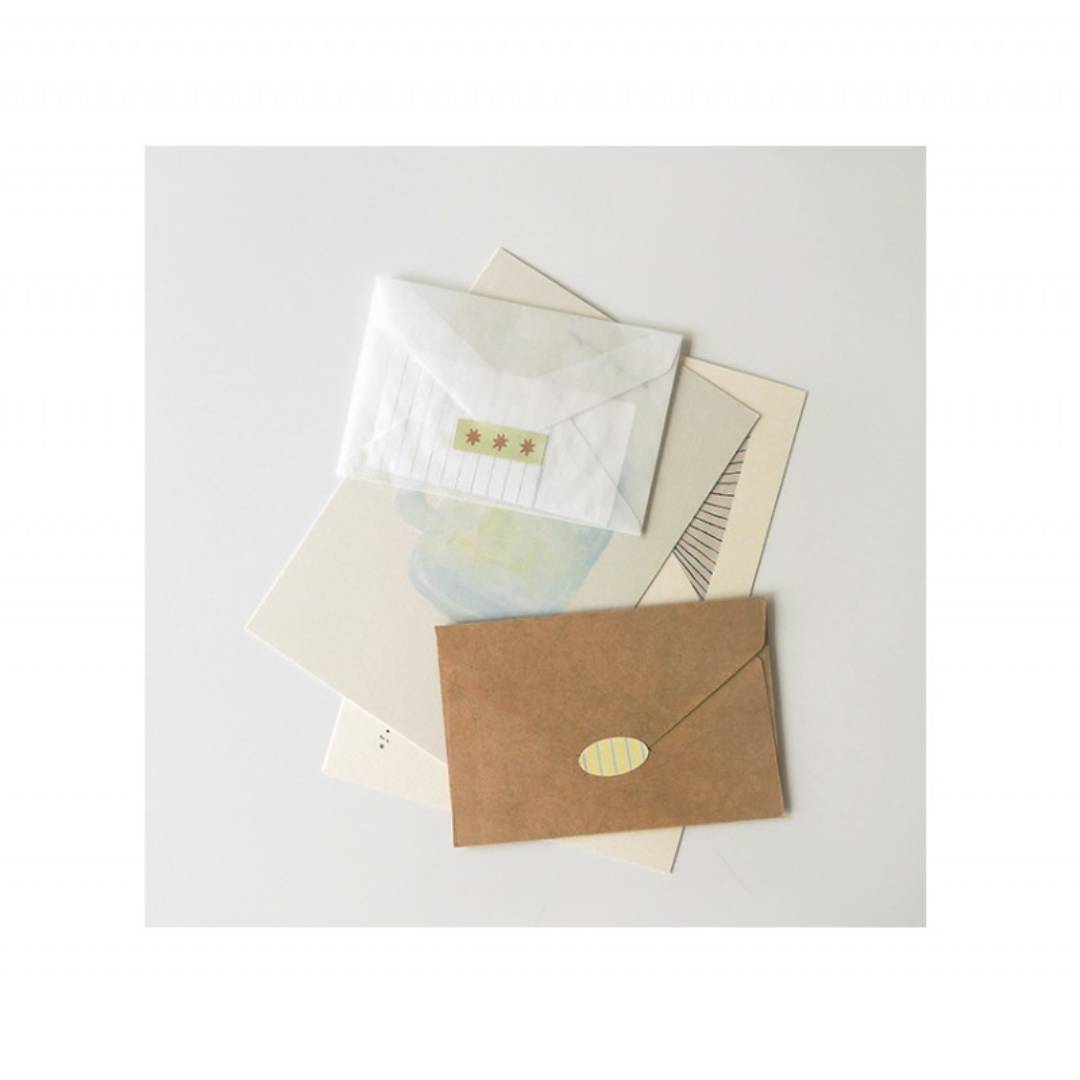 Suatelier Plain Deco Sticker — Plain.79 — applied in a journal