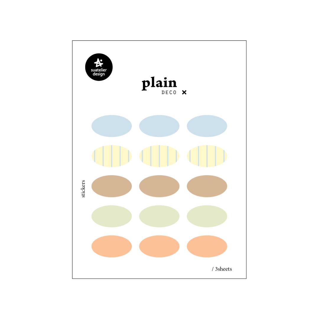 Suatelier Plain Deco Sticker — Plain.80 — sheet front