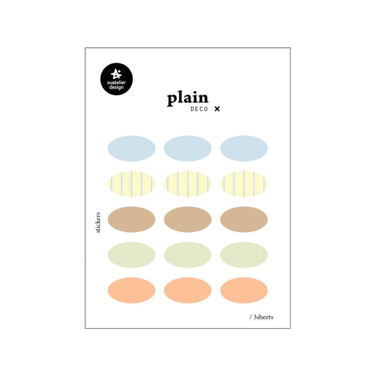 Suatelier Plain Deco Sticker — Plain.80 — sheet front