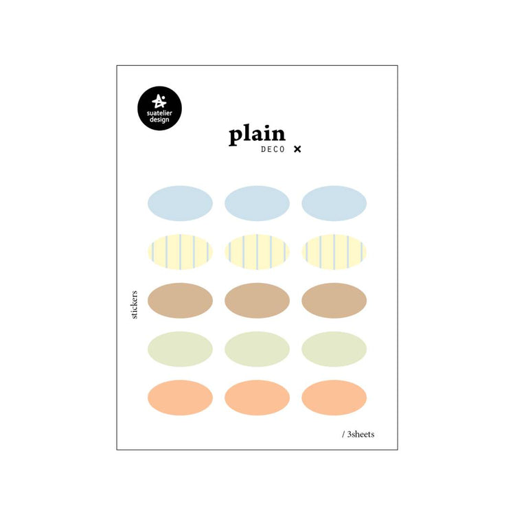 Suatelier Plain Deco Sticker — Plain.80 — sheet front