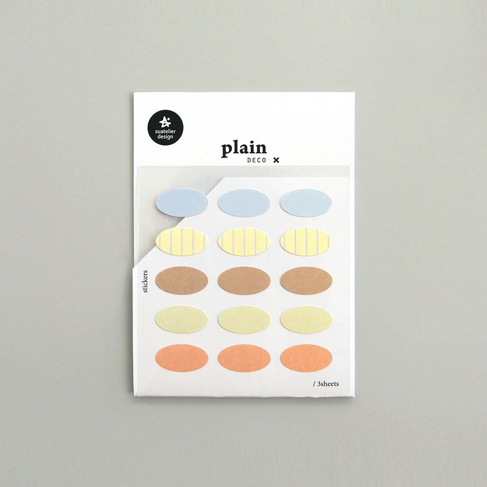 Suatelier Plain Deco Sticker — Plain.80 — applied in a journal