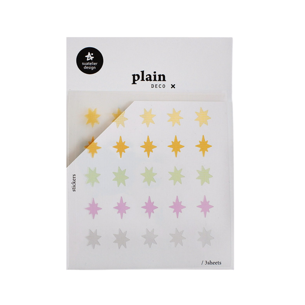 Suatelier Plain Deco Sticker — Plain.82 — sheet front